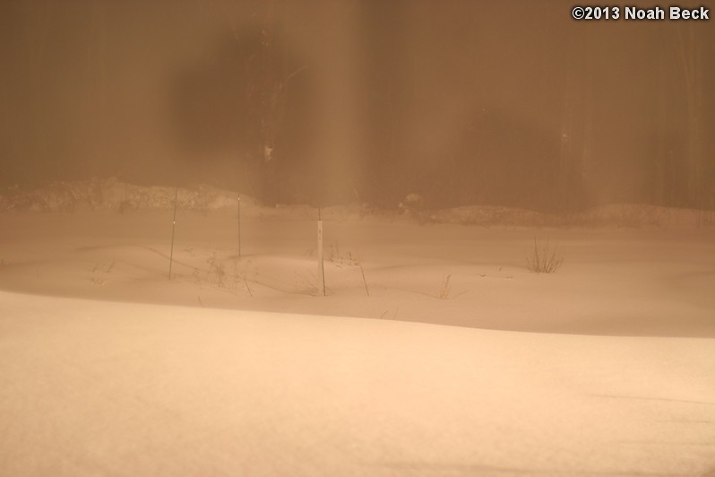 February 9, 2013: Looking through a window over the back yard during Nemo (2013 blizzard).  Images taken every 15 minutes.  Video version here.