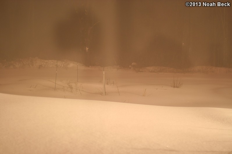 February 9, 2013: Looking through a window over the back yard during Nemo (2013 blizzard).  Images taken every 15 minutes.  Video version here.