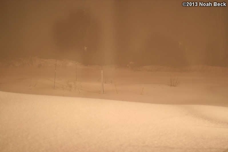 February 9, 2013: Looking through a window over the back yard during Nemo (2013 blizzard).  Images taken every 15 minutes.  Video version here.