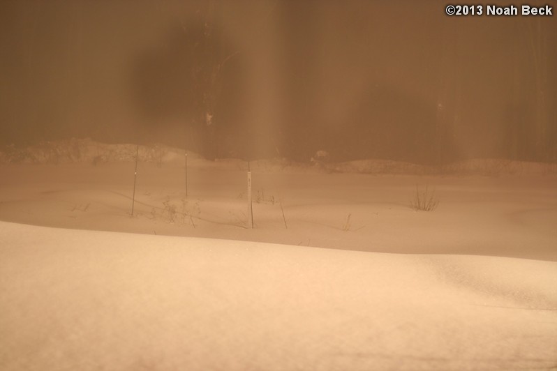 February 9, 2013: Looking through a window over the back yard during Nemo (2013 blizzard).  Images taken every 15 minutes.  Video version here.