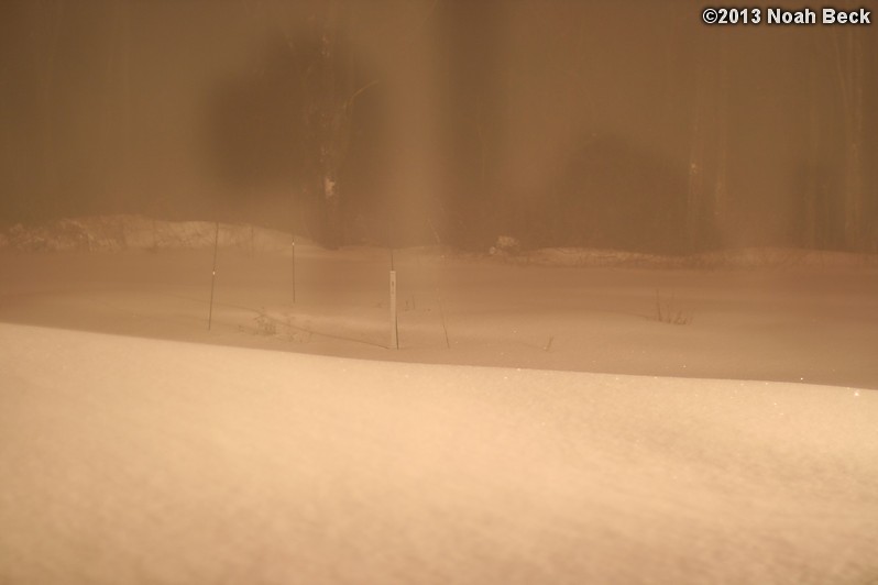 February 9, 2013: Looking through a window over the back yard during Nemo (2013 blizzard).  Images taken every 15 minutes.  Video version here.