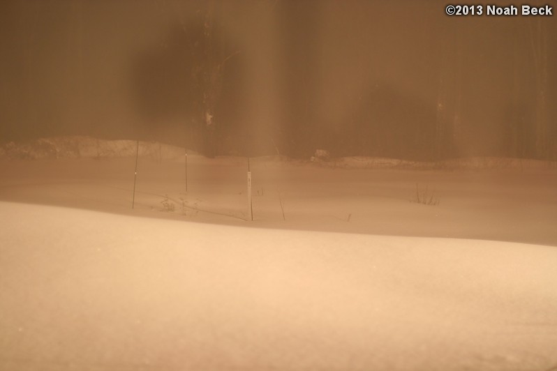 February 9, 2013: Looking through a window over the back yard during Nemo (2013 blizzard).  Images taken every 15 minutes.  Video version here.