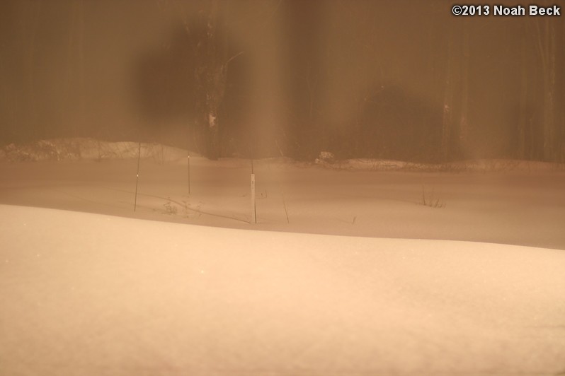 February 9, 2013: Looking through a window over the back yard during Nemo (2013 blizzard).  Images taken every 15 minutes.  Video version here.