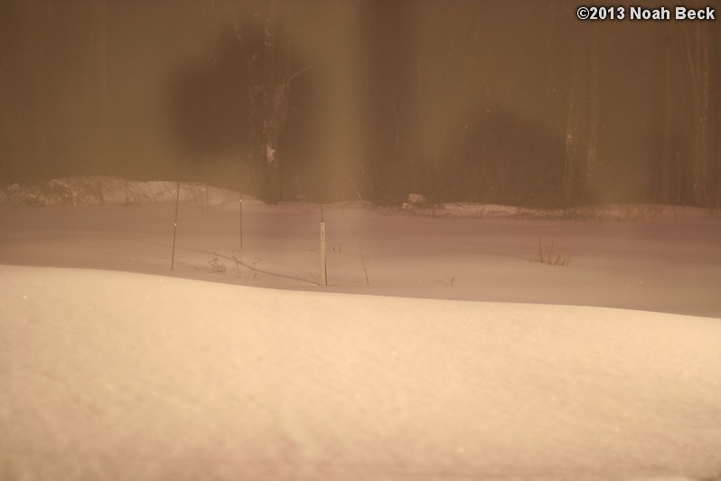 February 9, 2013: Looking through a window over the back yard during Nemo (2013 blizzard).  Images taken every 15 minutes.  Video version here.