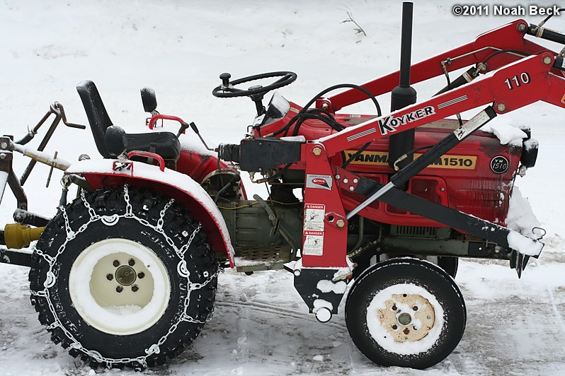 February 2, 2011: Yanmar 1510 with new bogger tires