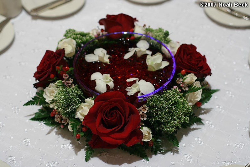 January 20, 2007: flower centerpiece