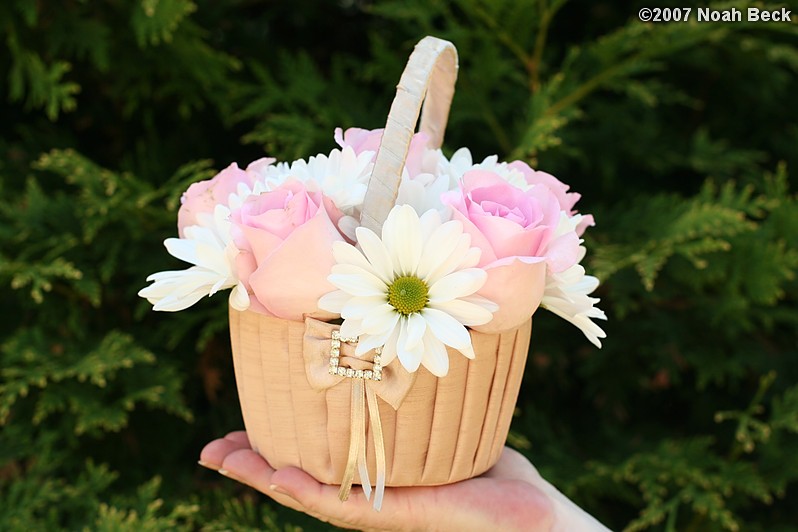 June 24, 2007: flower girl basket