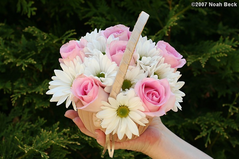 June 24, 2007: flower girl basket