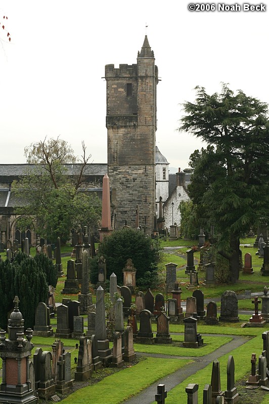 October 27, 2006: The Holy Rude Church and the cemetary outside it.