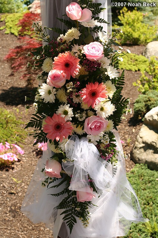 June 24, 2007: Pergola floral accents